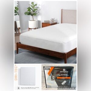 Bedgear Queen Dri-Tec Mattress Protector – Waterproof, Breathable, Washable